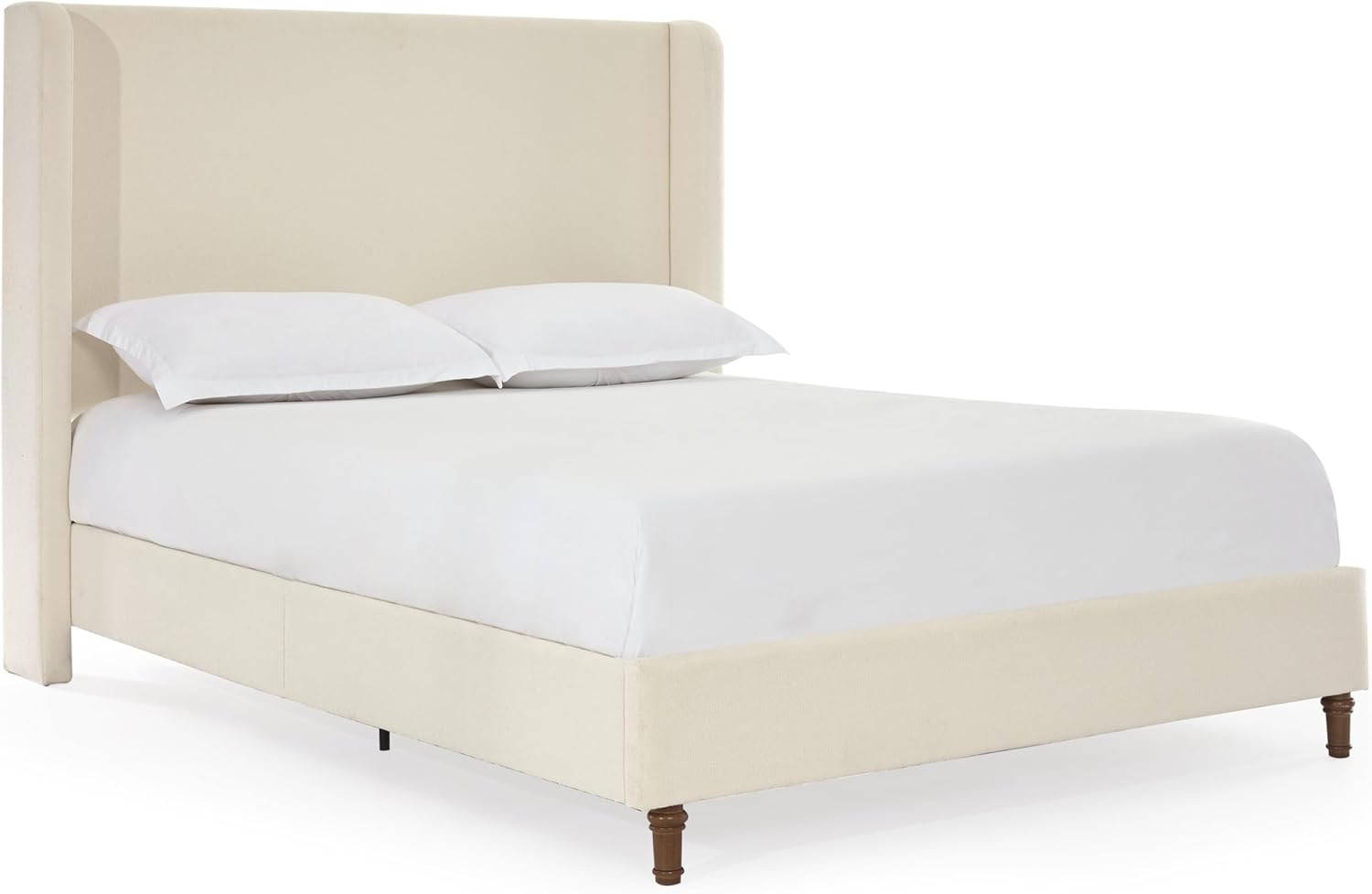 GDFStudio Tall Headboard Upholstered Bed,Queen Size Platform Bed Frame with Headboard Wingback,54... | Amazon (US)