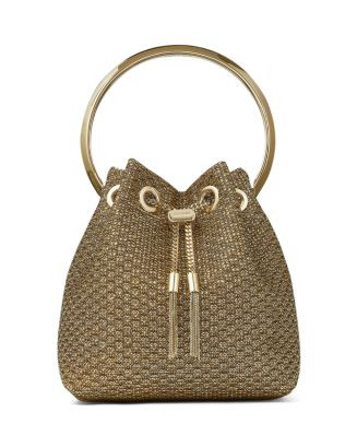 Jimmy Choo Bon Bon Ring Handle Metallic Bucket Bag  | Bloomingdale's Jimmy Choo Handbags | Bloomingdale's (US)
