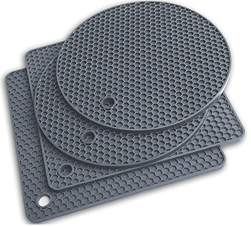 Silicone Trivet Mats - Pot Holders - Drying Mat Our potholders Kitchen Tools is Heat Resistant to 44 | Amazon (US)