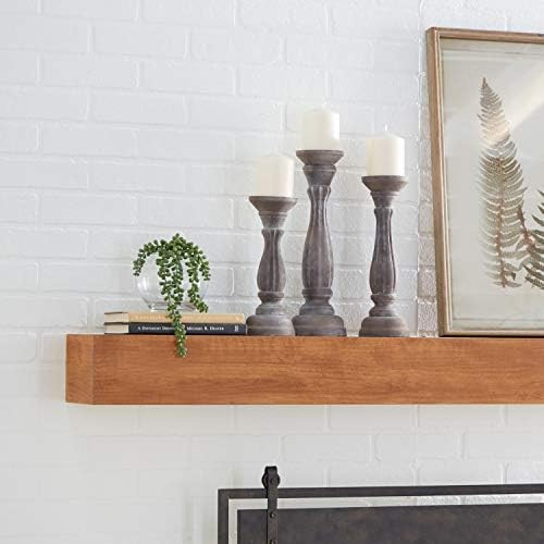 Turned Column Whitewashed Wood Candlesticks, Set of 3: 15", 13", 11" | Amazon (US)