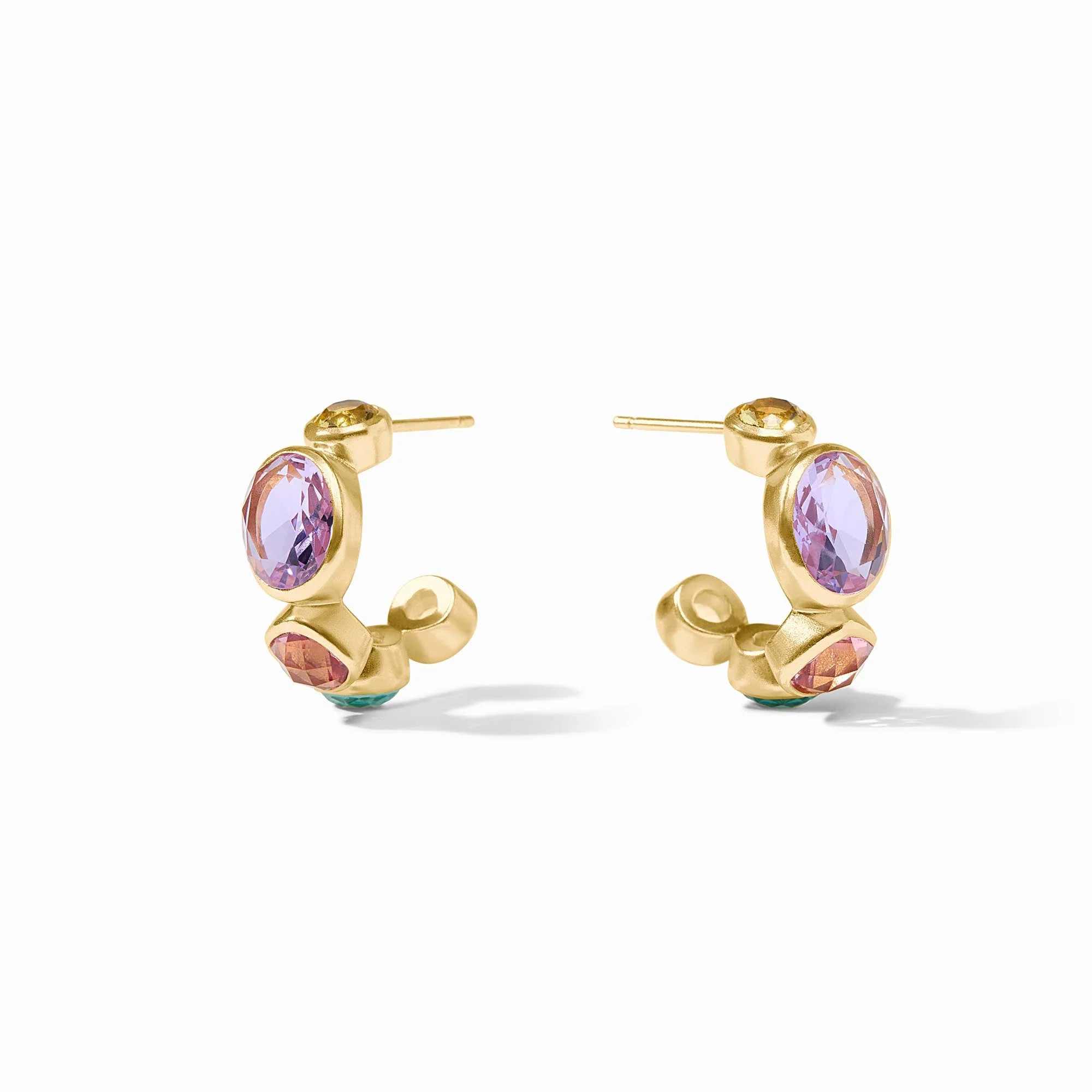 Kaleidoscope Gemstone Hoop Earrings | Julie Vos | Julie Vos