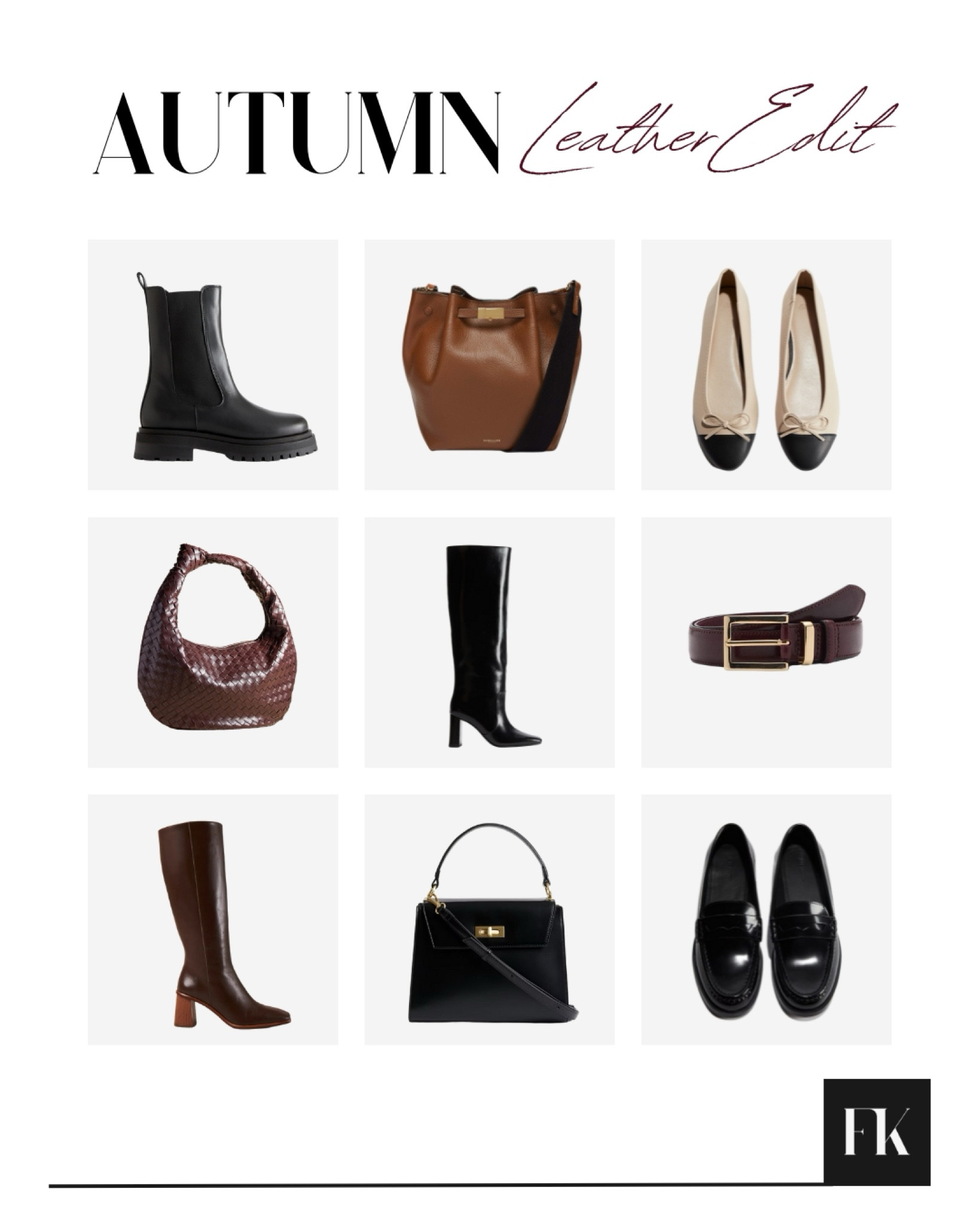 Leather accessories for autumn 🍂 black, chocolate and tan leather boots, shoes and bags

#FashionMonth #LTKshoes #LTKautumn