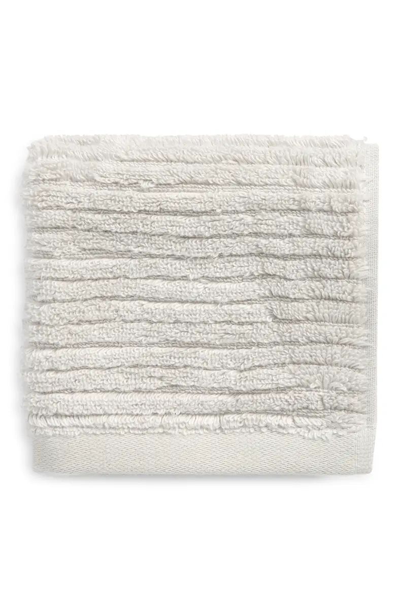 Hydro Ribbed Organic Cotton Blend Washcloth | Nordstrom