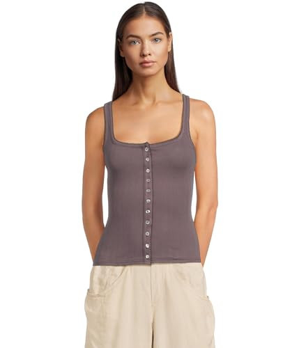 Free People Women's End Game Pointelle Tank, Volcanic Glass | Amazon (US)