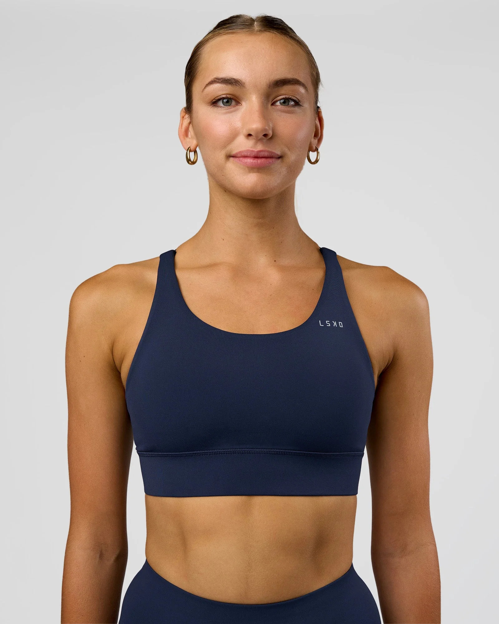 Accelerate Medium Support Sports Bra - Future Navy | LSKD | LSKD