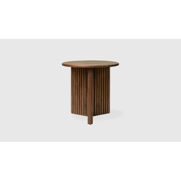 Odeon End Table Round Walnut | Wayfair North America