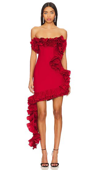 Wisteria Mini Dress in Red | Revolve Clothing (Global)