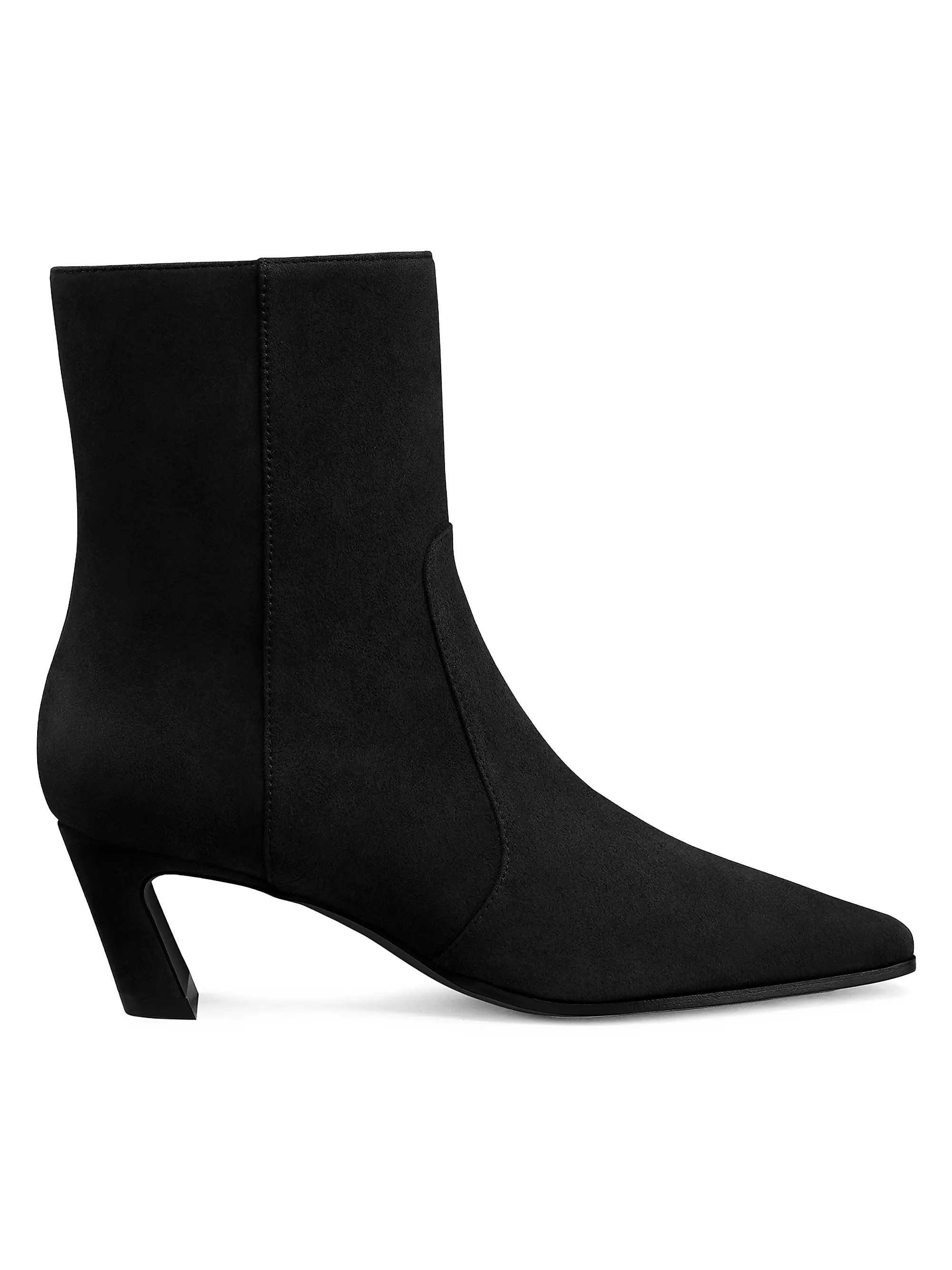 Stuart Weitzman Stassi 50MM Suede Booties | Saks Fifth Avenue | Saks Fifth Avenue