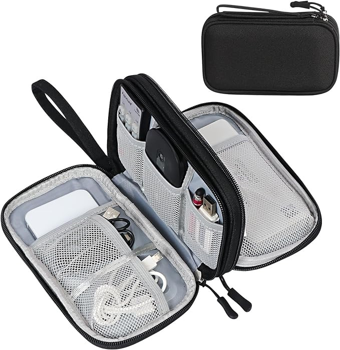 FYY Electronic Organizer, Travel Cable Organizer Bag Pouch Electronic Accessories Carry Case Port... | Amazon (US)