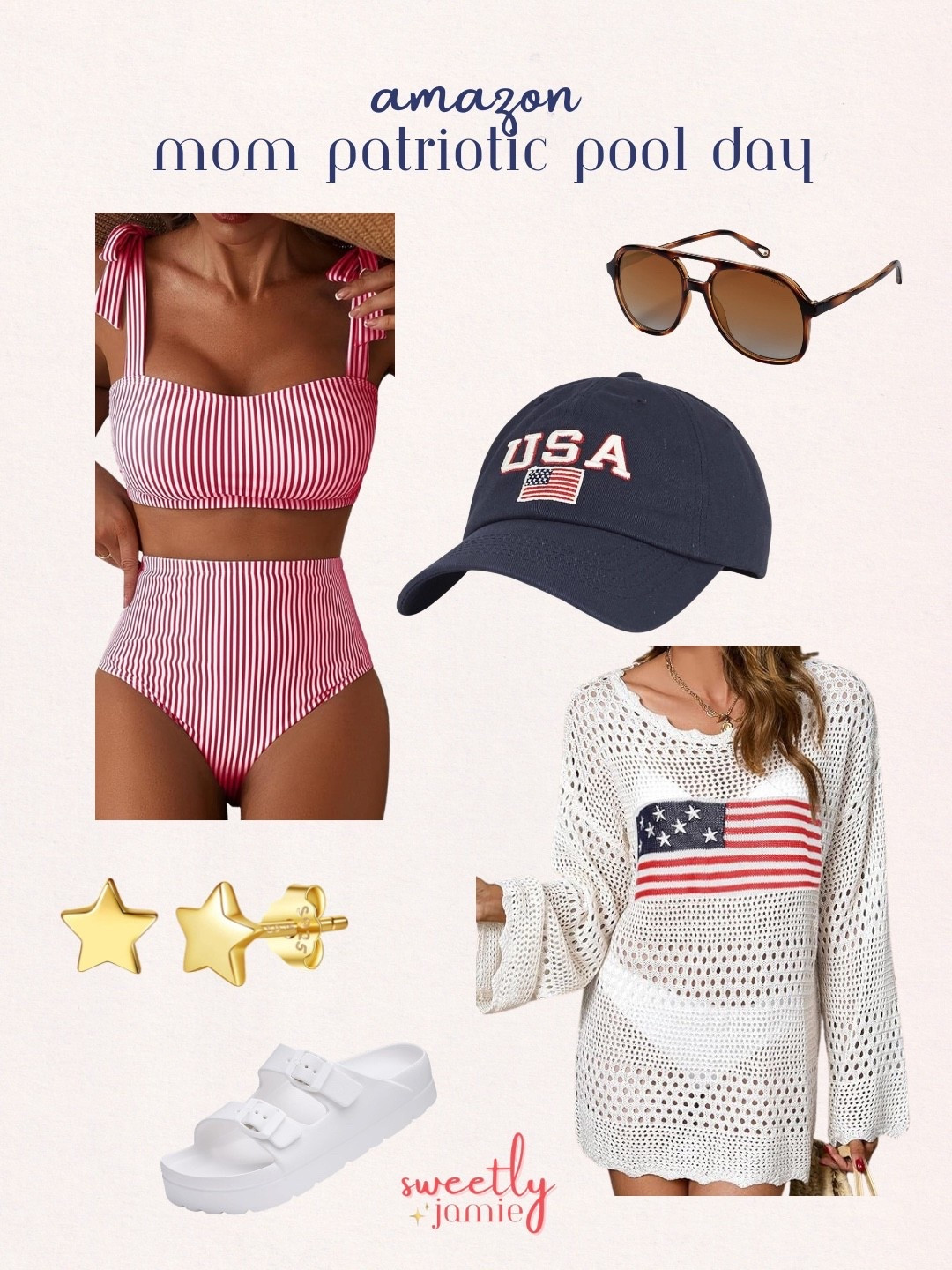 Mom patriotic pool day❤️🤍💙 
#memorialdayoutfit #amazonfashion #patrioticoutfit #swimwear #pooldayoutfit

#LTKmomlife #LTKSwim #LTKSeasonal