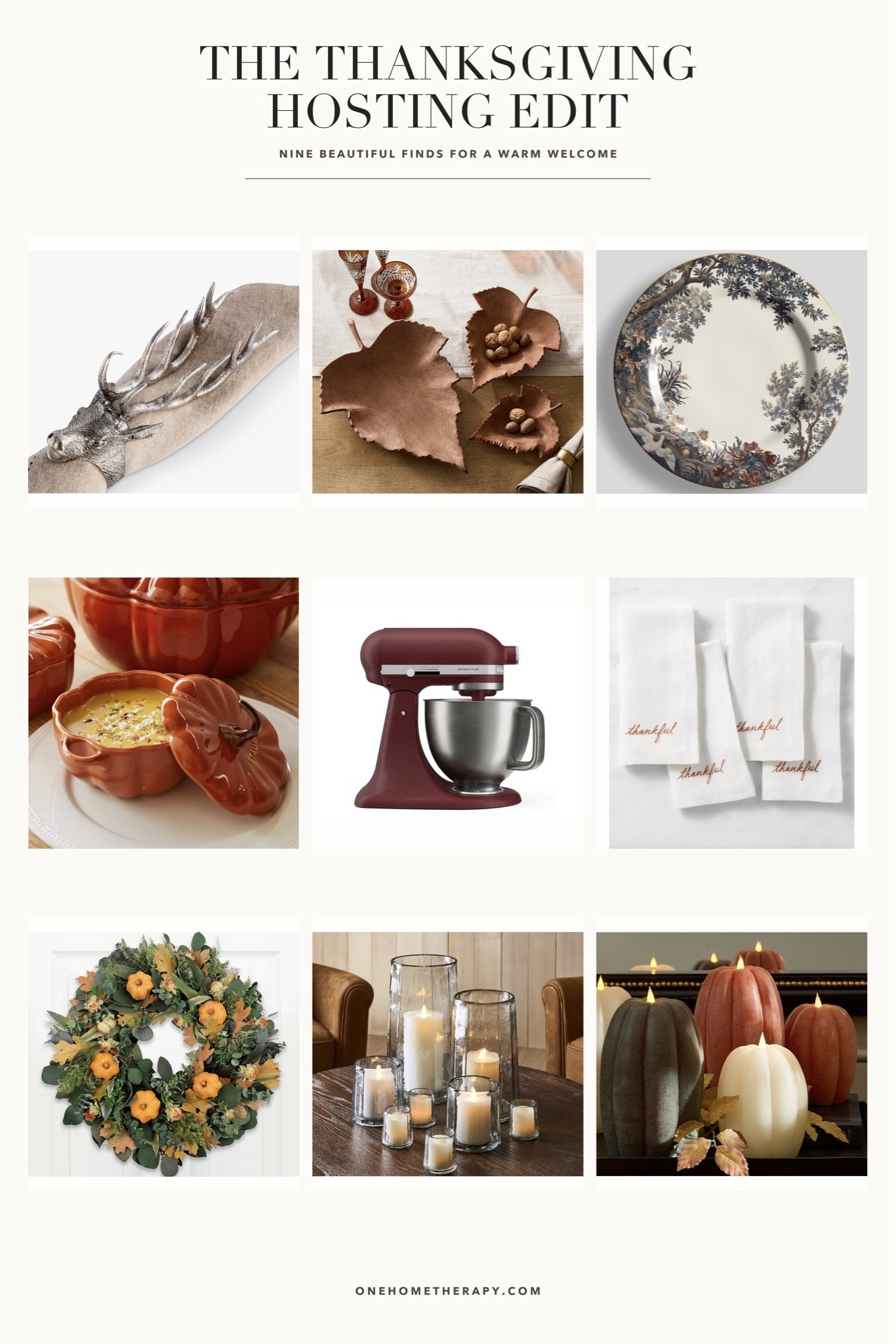 Set the mood for a warm welcome. Candlelight, autumn accents, beautiful tabletop pieces, and a few baking essentials bring this Thanksgiving hosting edit together. Save for your holiday preparations and shop the collection through the link in bio. 🍂
#ThanksgivingDecor #ThanksgivingIdeas #HolidayEntertaining #ThanksgivingHosting #AutumnHome #CozyHome #SeasonalDecor #LTKHome #LTKSeasonal #OneHomeTherapy

#LTKSeasonal #LTKfoodie #LTKU