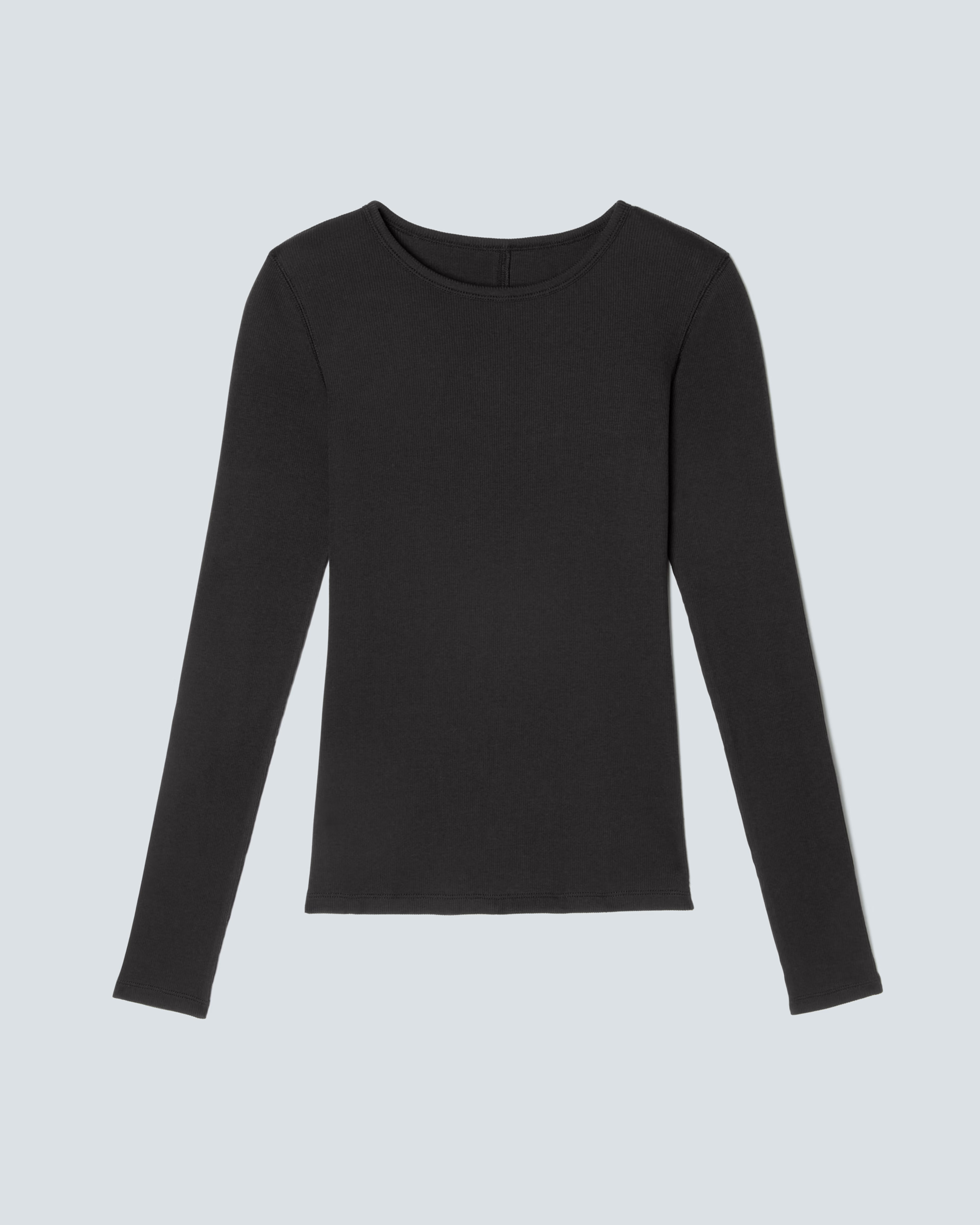 The Supima® Micro-Rib Long-Sleeve Crew | Everlane