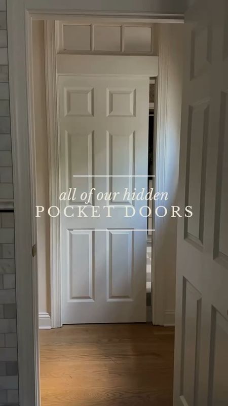 Pocket doors can be a great space saving addition to any space! 



#LTKstyletip #LTKhome #LTKU