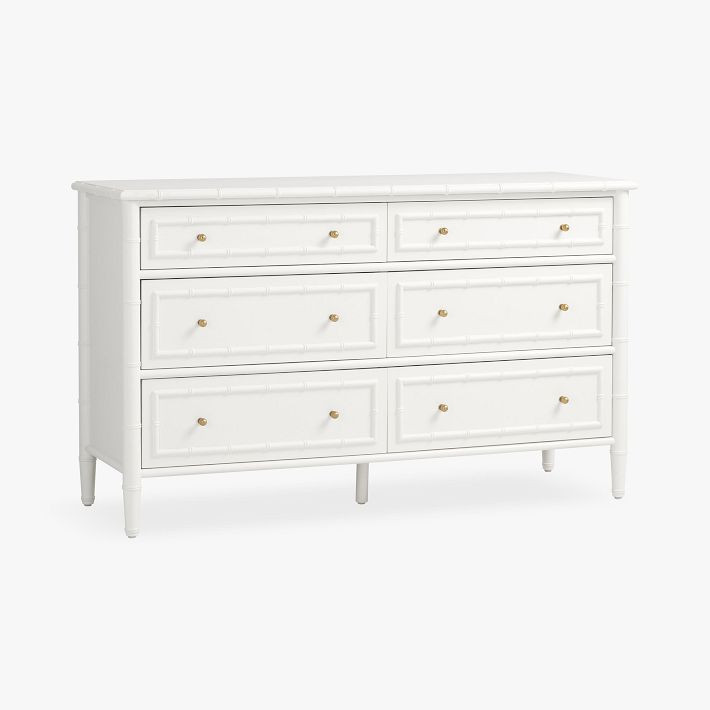 AERIN 6 Drawer Bamboo Dresser (56w x 19d") | Pottery Barn Teen
