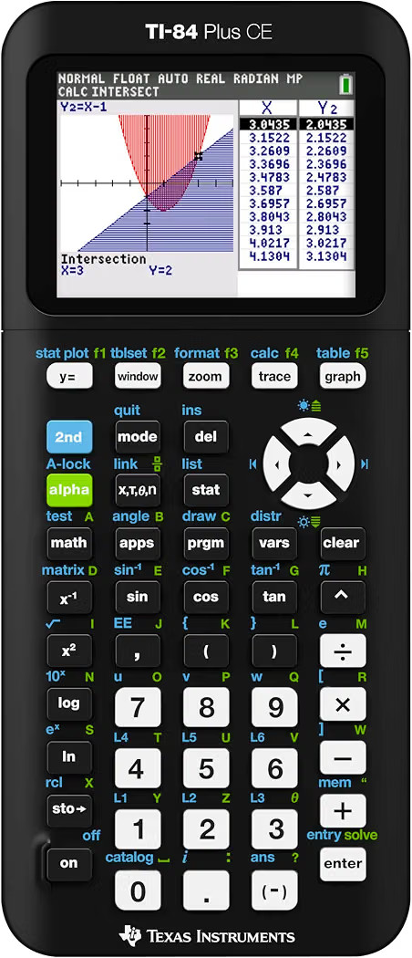 Texas Instruments TI-84 Plus CE Color Graphing Calculator, Black | Amazon (US)