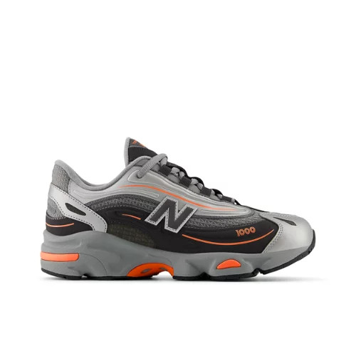 New Balance Kids' 1000 Lace Grey/Orange - Grey/Orange | Joe's New Balance Outlet