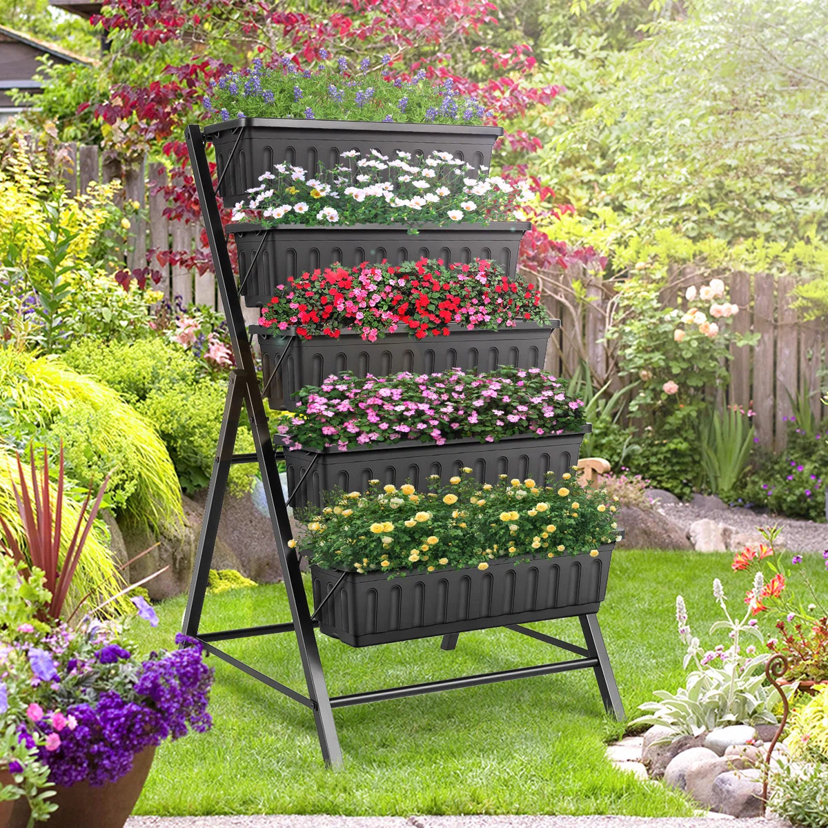 Denishia 5-Tier Vertical Raised Garden Bed | Wayfair North America