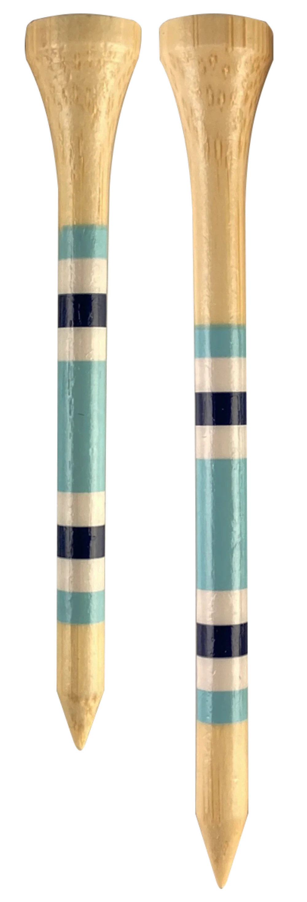 Nova Bamboo Golf Tees 2-3/4 inch, Blue/White/Navy Stripe, 45 Count | Walmart (US)