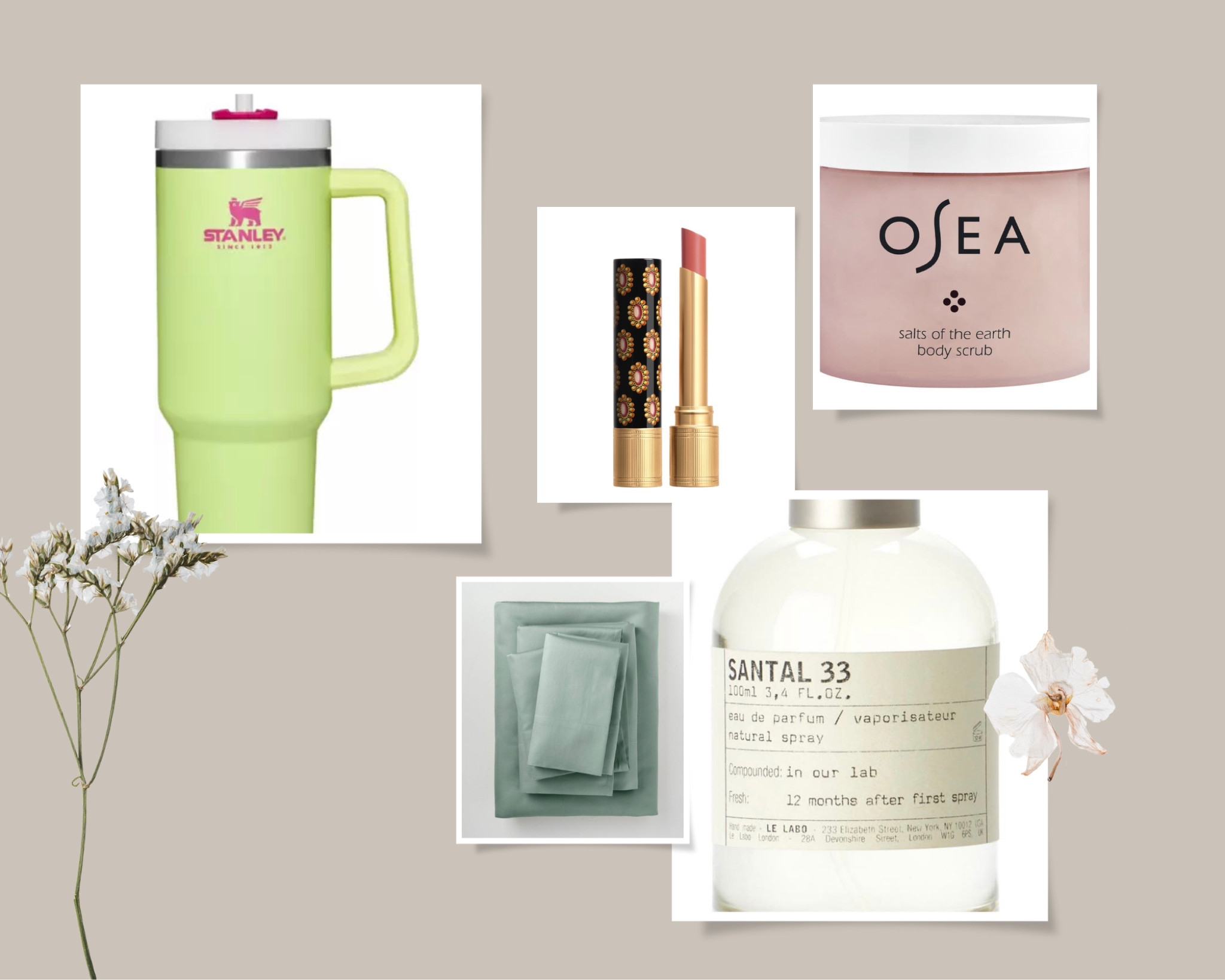 My top 5 purchases of 2022! 

• stanley cup
• gucci lipstick
• osea body scrub
• cooling sheets
• le labo perfume 

#LTKstyletip #LTKbeauty #LTKunder100