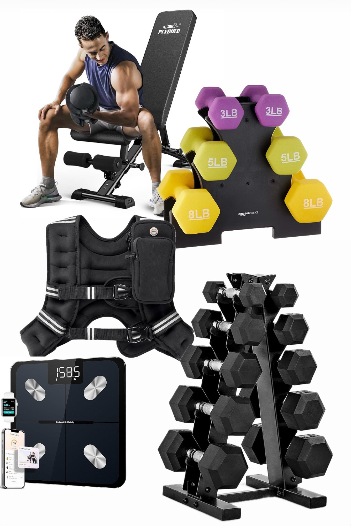 I prefer going to the gym because I love working out with friends and it motivates me. But I’ve also learned on the days that I can’t get to the gym it’s nice to have some weights at home, so I can get in a quick workout. My motto this year is no excuses! 

#LTKGiftGuide #LTKSaleAlert #LTKHome