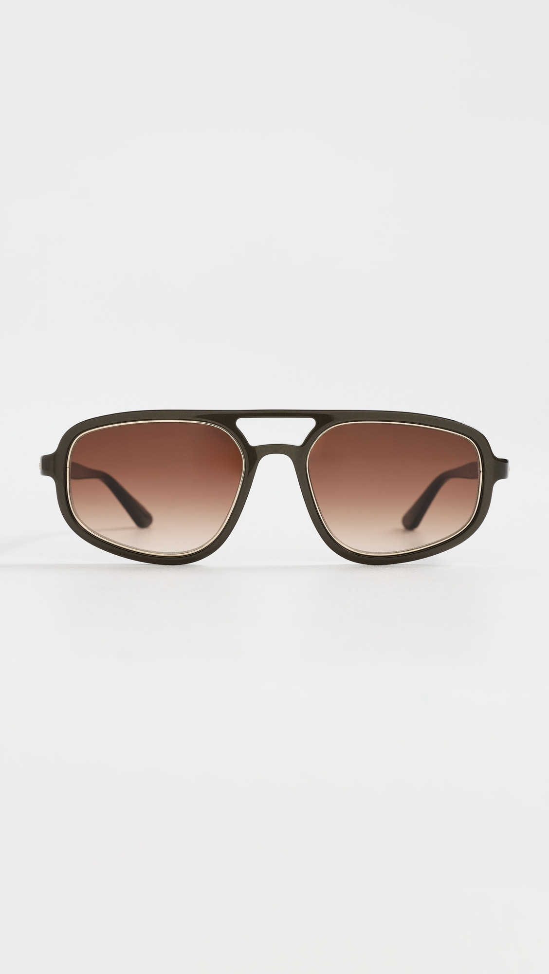 Krewe Jordan Sunglasses Bronze Metallic/12k One Size | Shopbop
