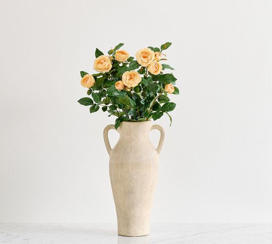Faux Yellow Garden Rose Bundle | Pottery Barn (US)