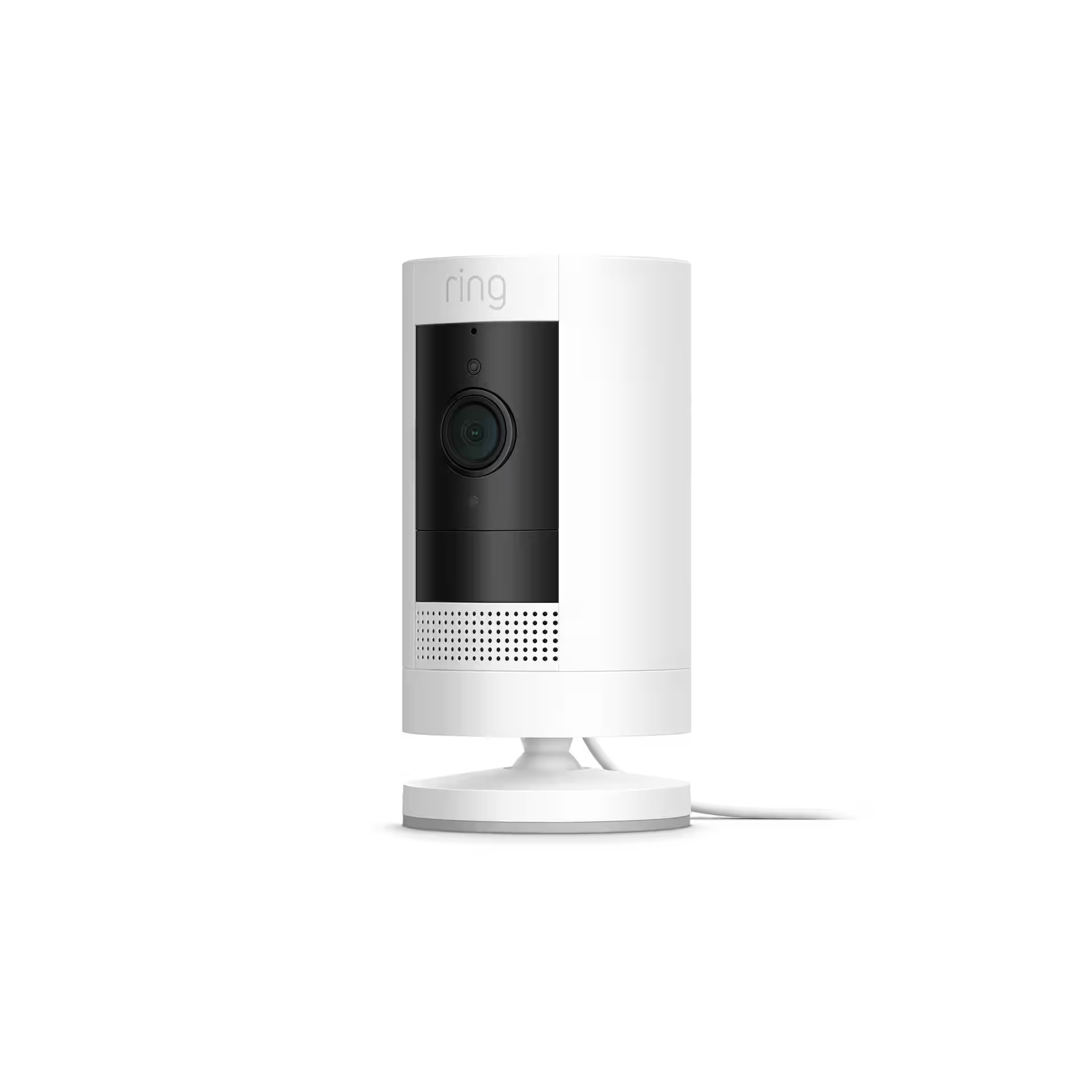 Ring - Stick Up Indoor/Outdoor Wired 1080p Security Camera - White | Best Buy U.S.