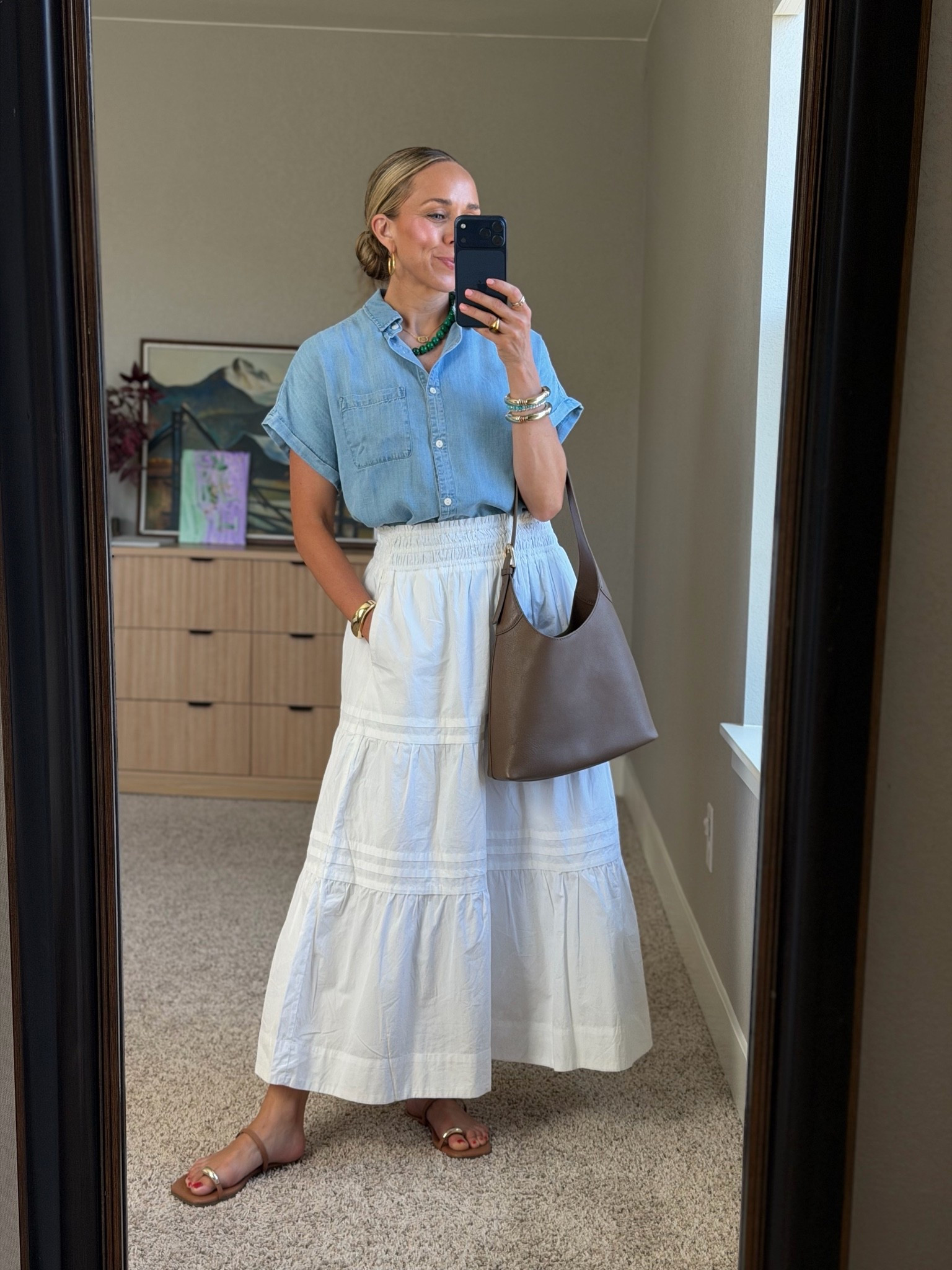 Quince is always delivering the cutest classic pieces at the best price! Obsessed with these denim tops. True to size.

@onequince #quincepartner

#LTKootd #LTKgrwm