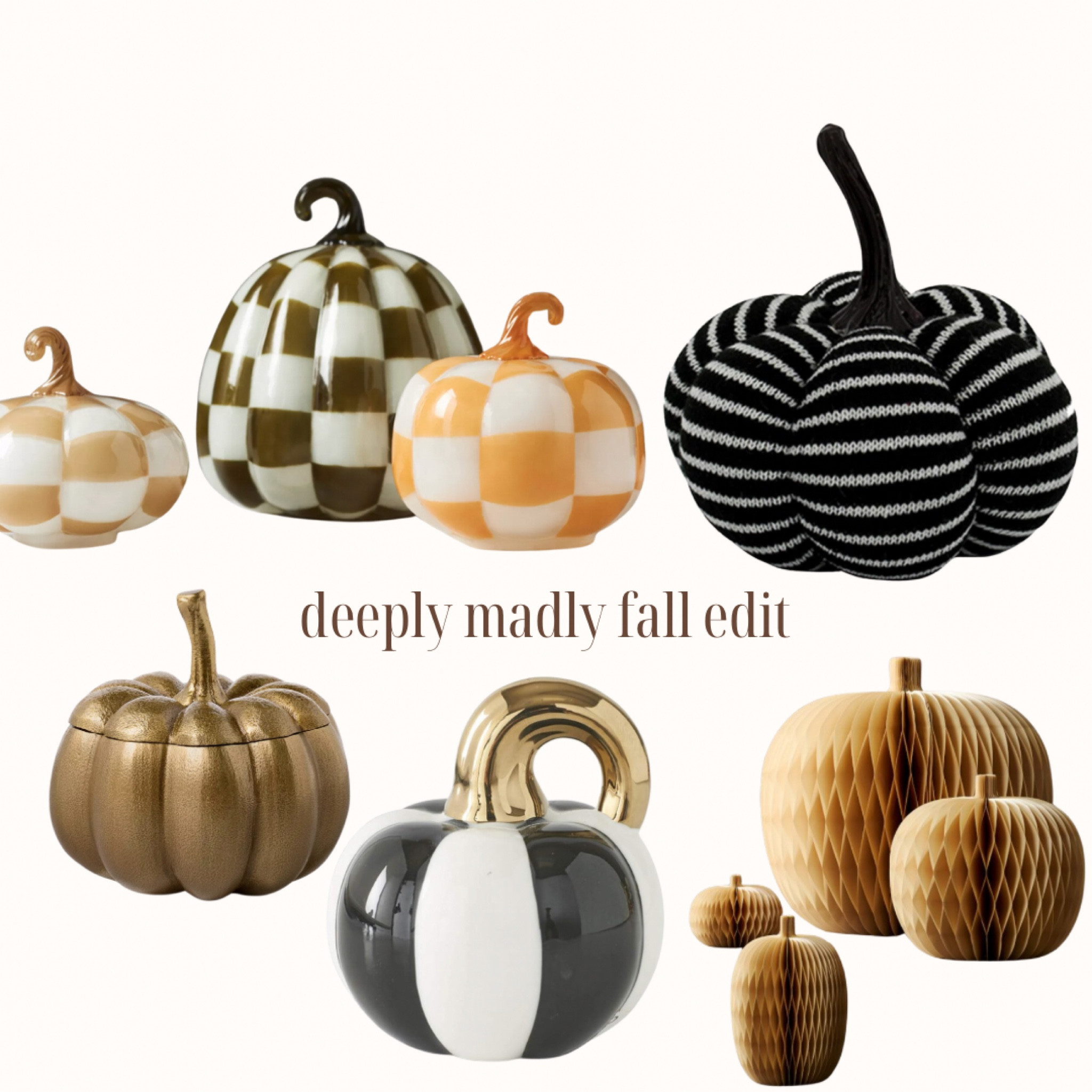 Chic Pumpkin Decor