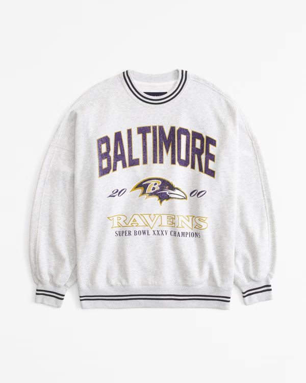 Baltimore Ravens Graphic Oversized Sunday Crew | Abercrombie & Fitch (US)