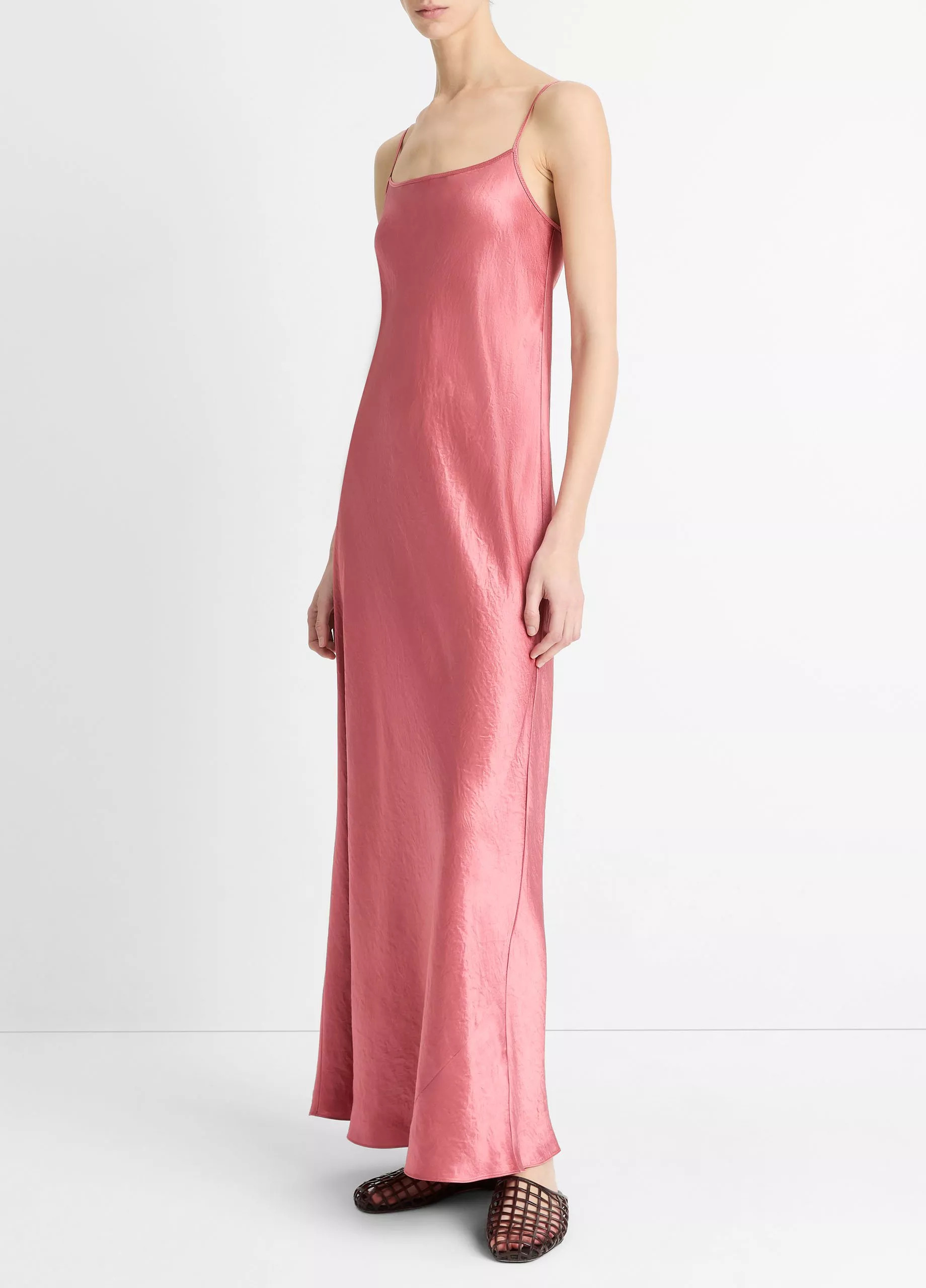Satin Bias Maxi Slip Dress | Vince LLC