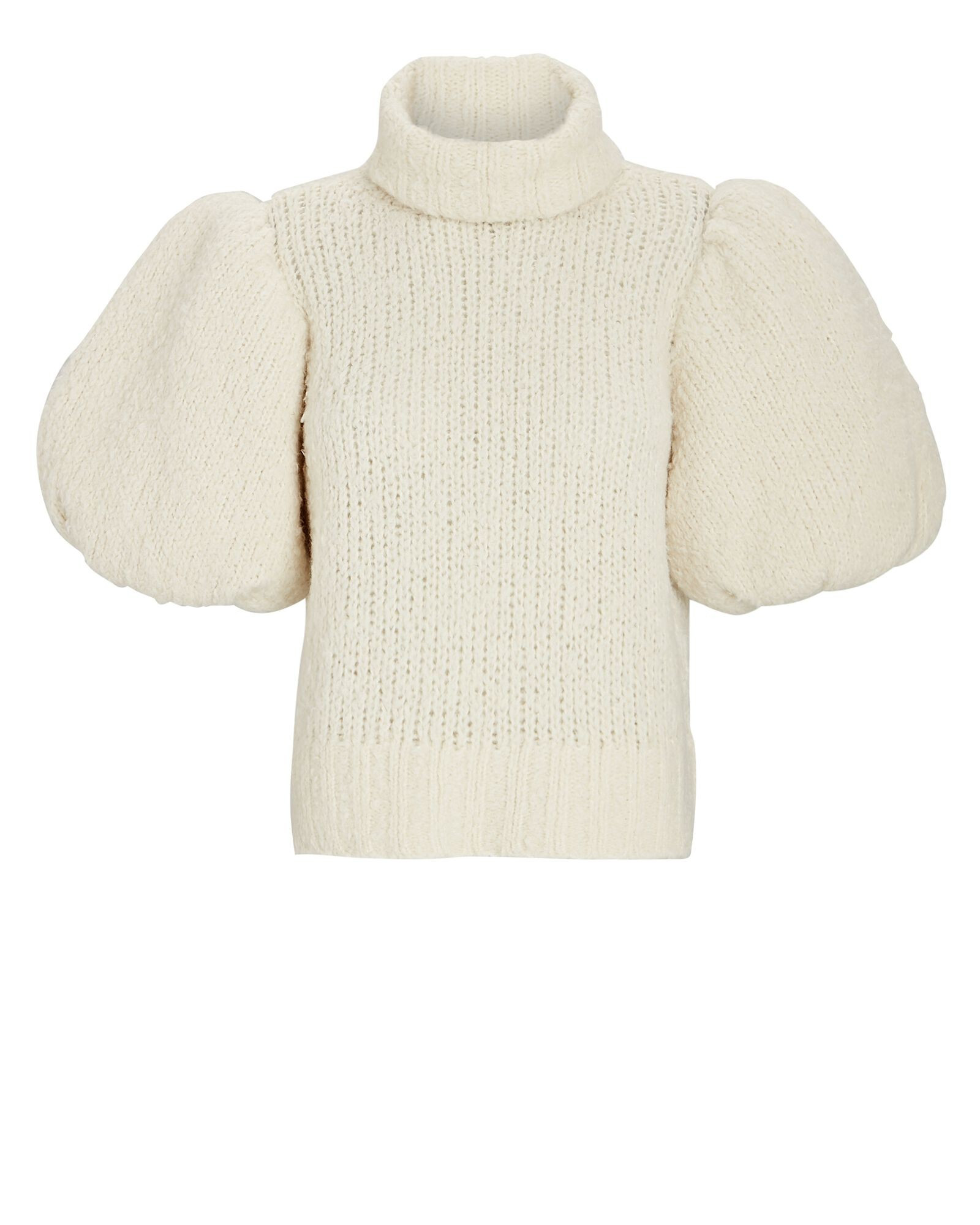 Alba Puff Sleeve Turtleneck Sweater | INTERMIX