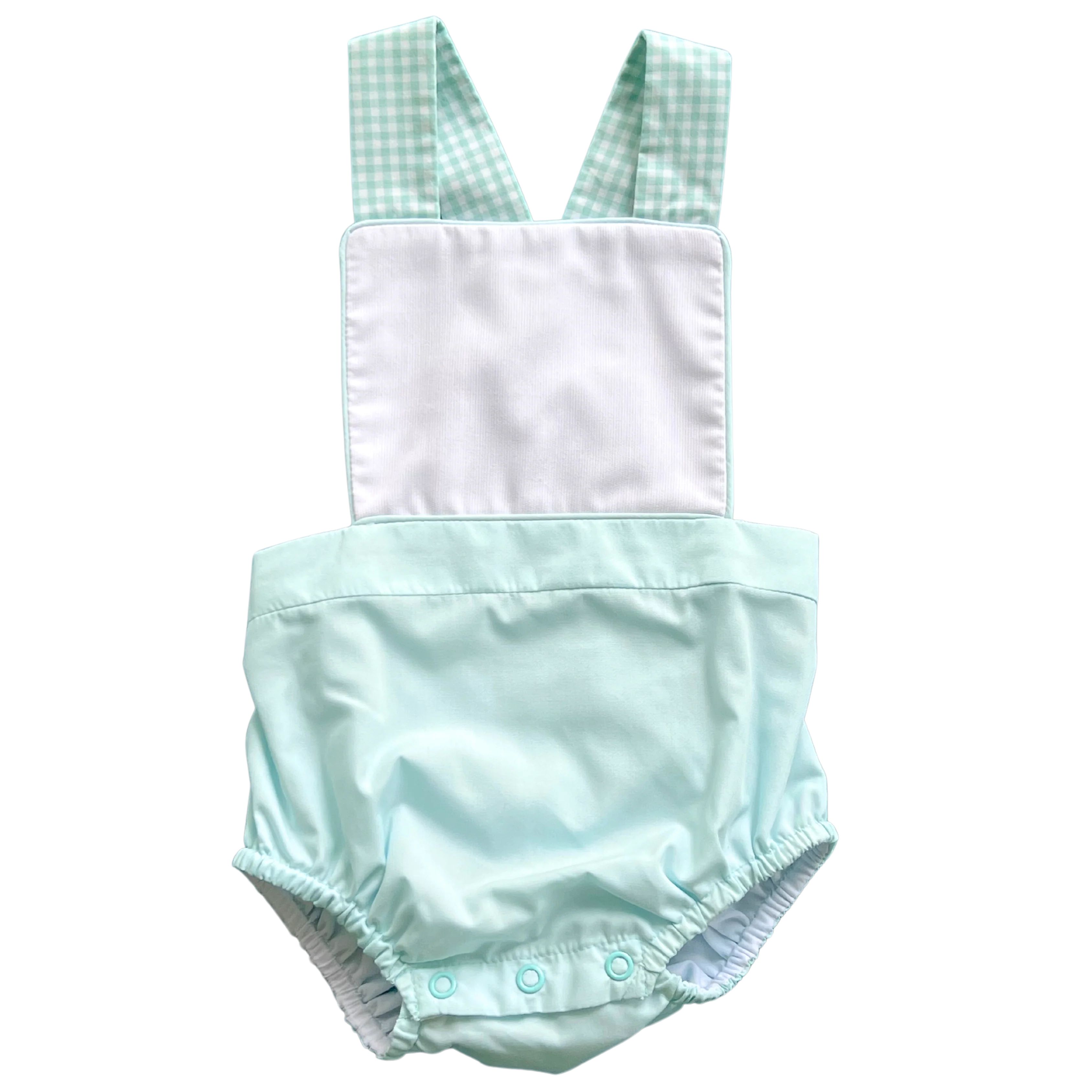 Sawyer Sunsuit in Madison Park Mint | Loozieloo