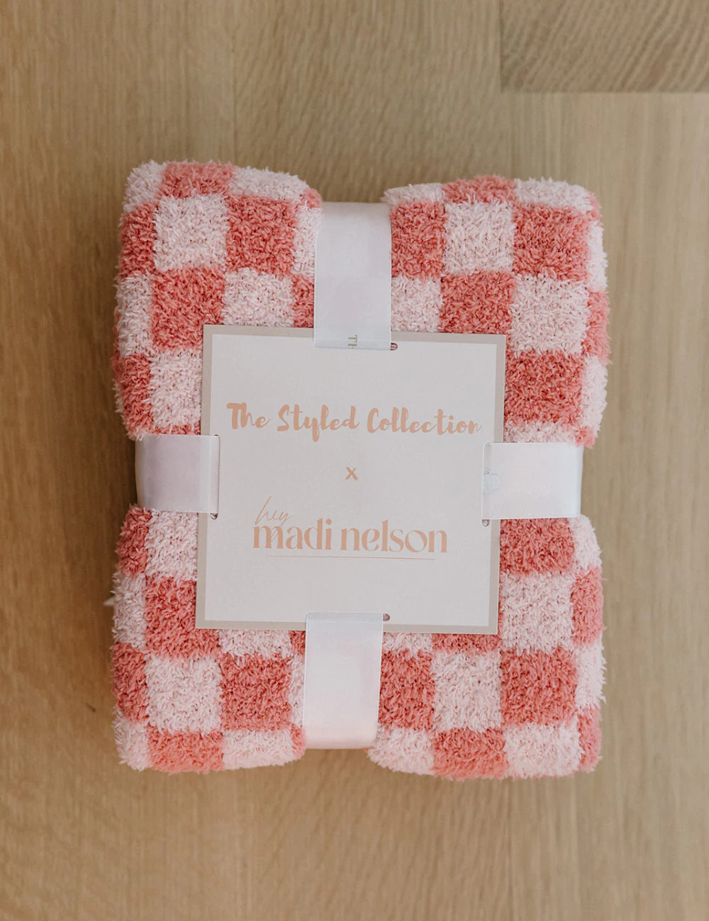 TSC x Madi Nelson: Children's Mini Checkered Buttery Blankets | The Styled Collection
