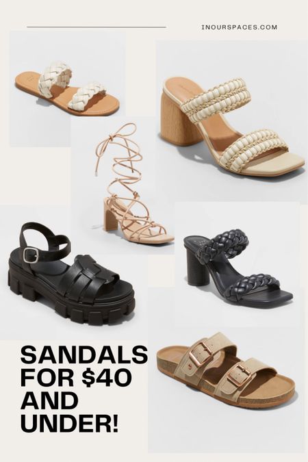Sandals for $40 and under! #LTKunder50 

#LTKstyletip #LTKshoecrush