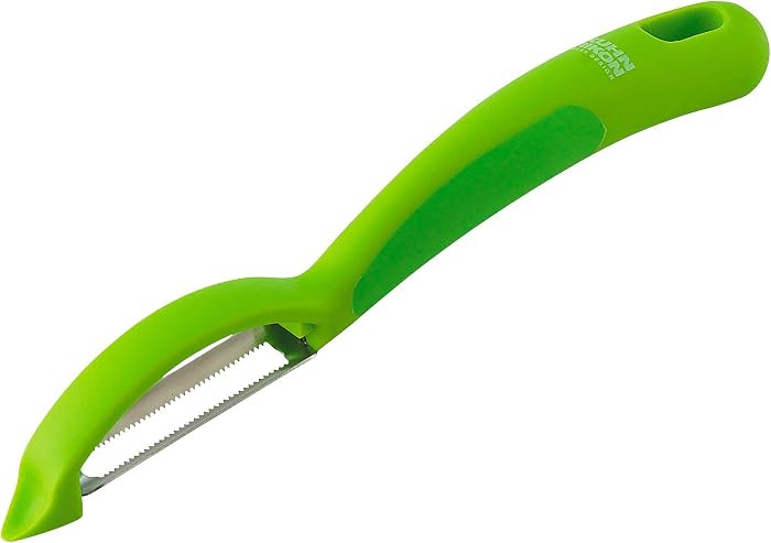 Kuhn Rikon Serrated Piranha “Swivel” Peeler 7.25” Green | Amazon (US)