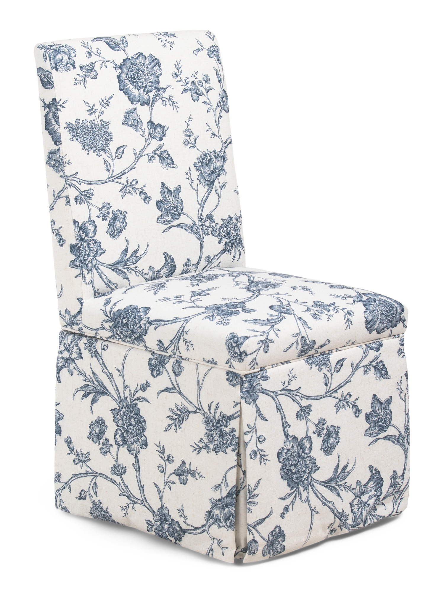 Floral Slip Cover Rolling Caster Wheel Dining Chair | TJ Maxx