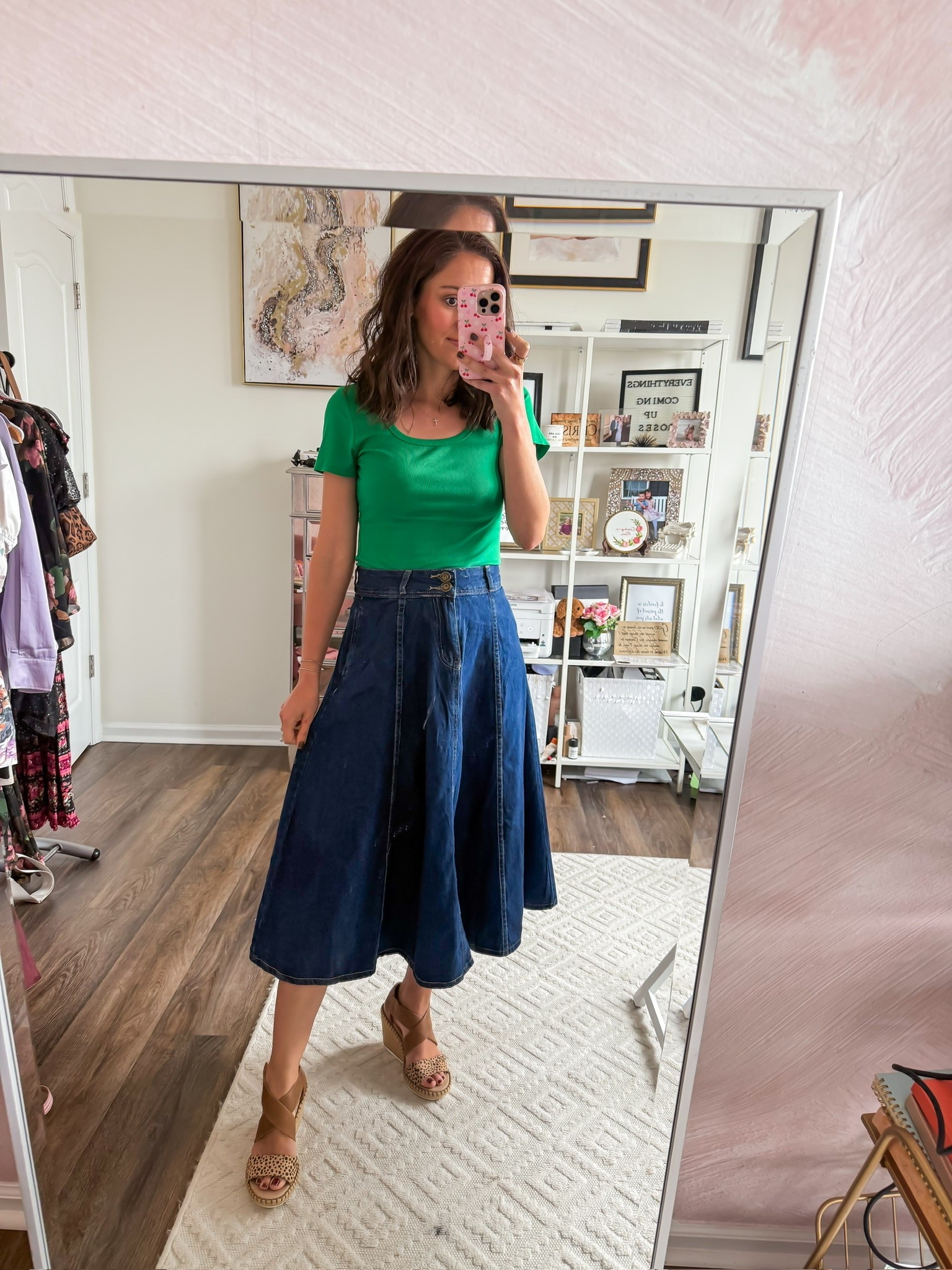 Denim midi skirt from Amazon

#LTKootd #LTKSeasonal