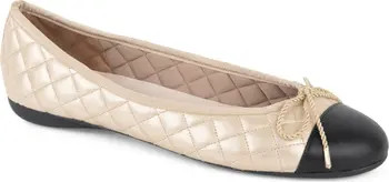 Best Cap Toe Quilted Ballet Flat (Women) | Nordstrom
