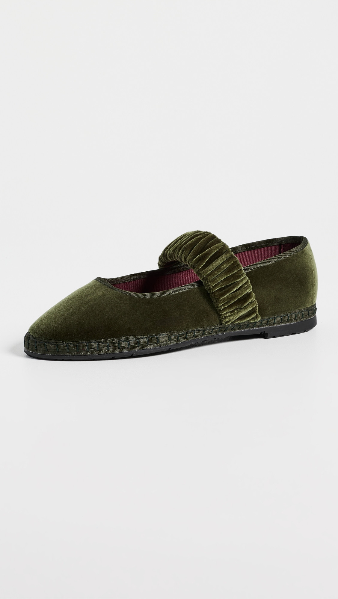 Flabelus Mafalda Mary Jane Flats Green 39 | Shopbop