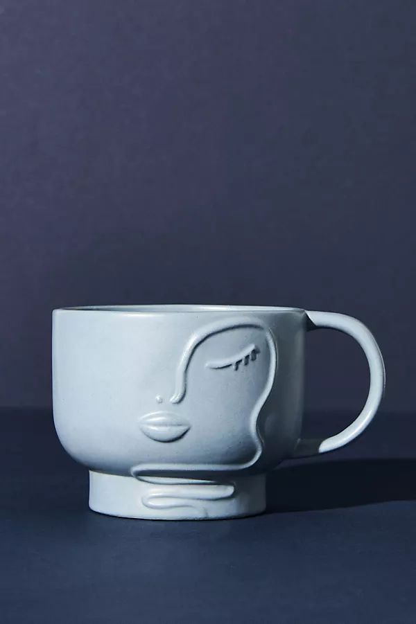 Aoife Mug By Anthropologie in Blue Size MUG/CUP | Anthropologie (US)