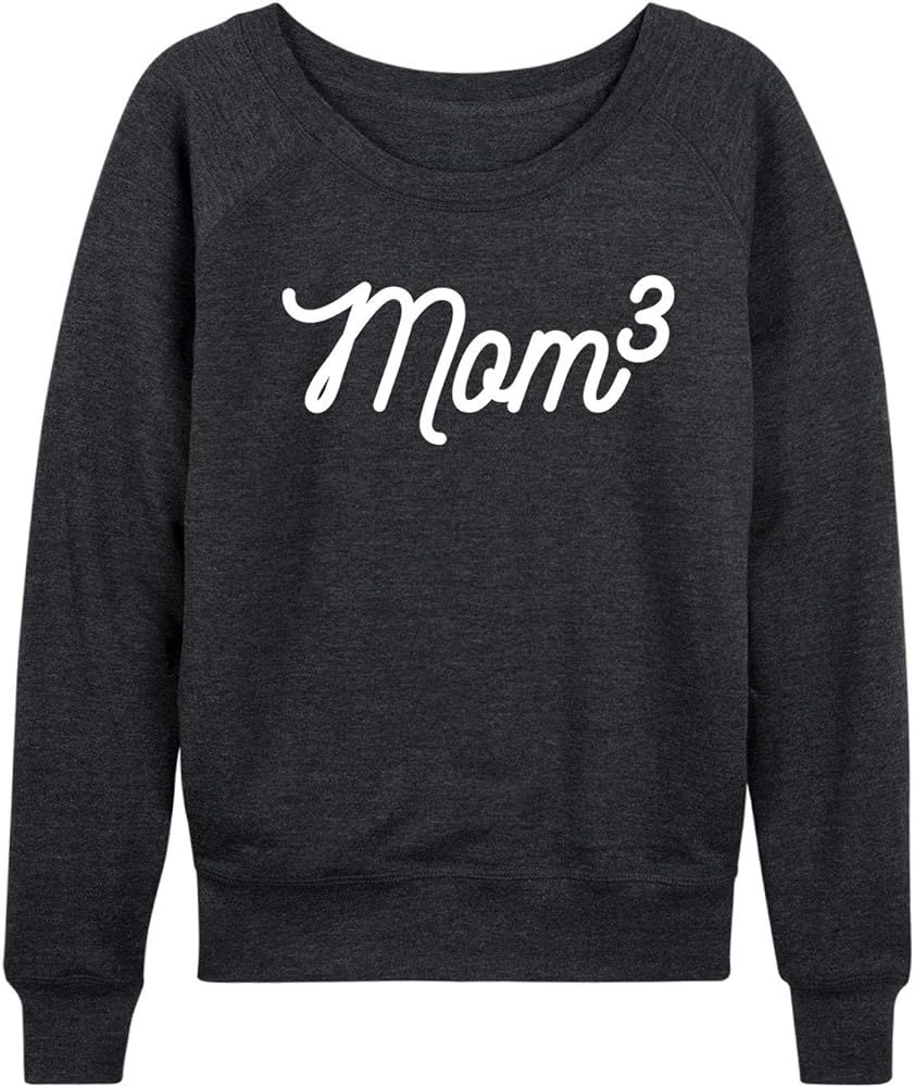 Mom To The 3Rd Power - Women's French Terry Pullover | Amazon (US)