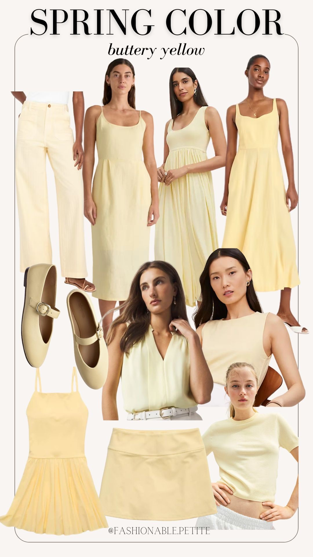 Color trending for spring is buttery yellow! Lots of dresses and butter yellow outfits for spring.

Spring outfit, buttery yellow, yellow dress, yellow outfit 

#LTKFindsUnder100 #LTKPetite #LTKSaleAlert
