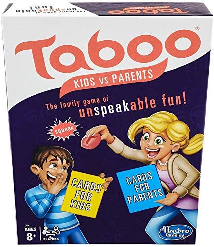 Taboo Kids vs. Parents Family Board Game Ages 8 and Up, Brown | Amazon (US)