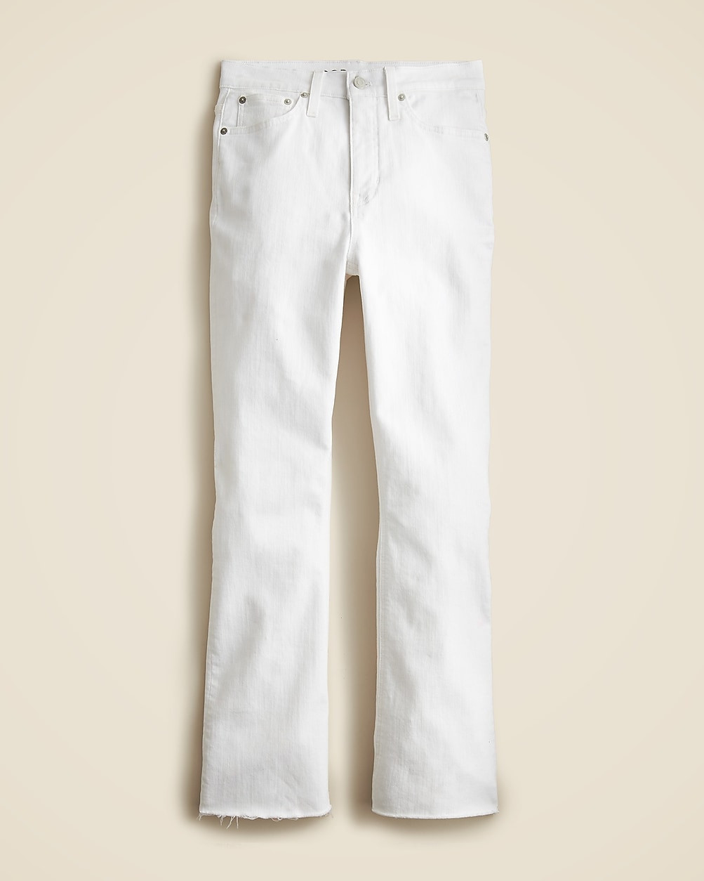 10" demi-boot crop jean in white | J. Crew US