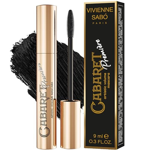 Vivienne Sabó Cabaret Premiere Black Mascara, Volume and Length, Defining, Curling, No Flaking, No Clumping, Smudge Proof, Washable, Cruelty-Free, Made in Europe, (01 Black), 0.3 Fl Oz, 1 Pack | Amazon (US)