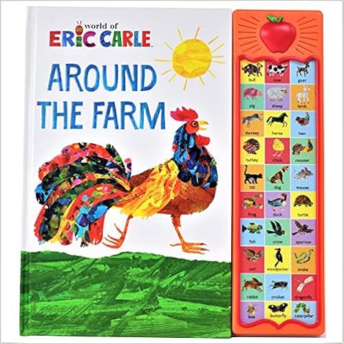 World of Eric Carle, Around the Farm 30-Button Animal Sound Book - Great for First Words - PI Kid... | Amazon (US)
