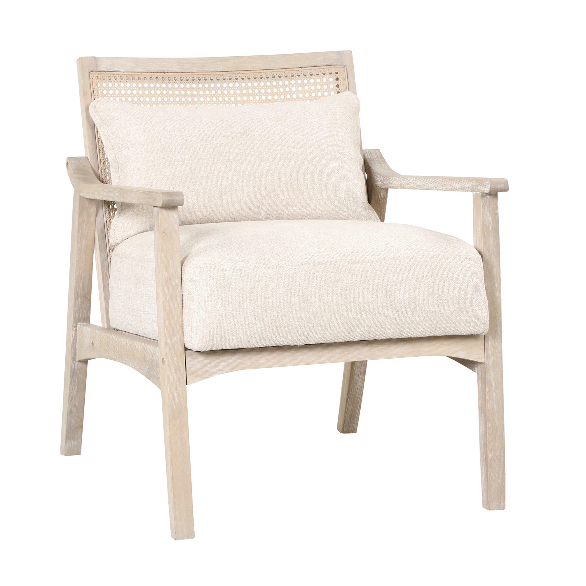 Aleeha 25.2 Inches W Linen Armchair, Accent Chair | Wayfair North America