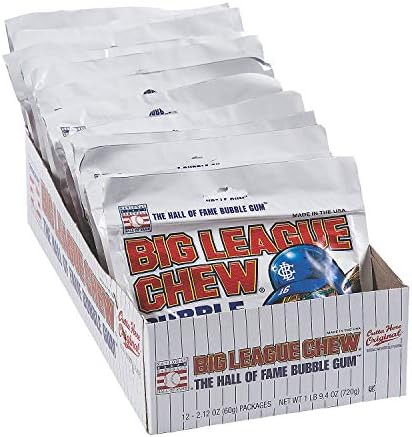 Big League Chew Original Pouches, 1 Case - 12 Pack of Pouches - Baseball Game Gum and Party Favor... | Amazon (US)
