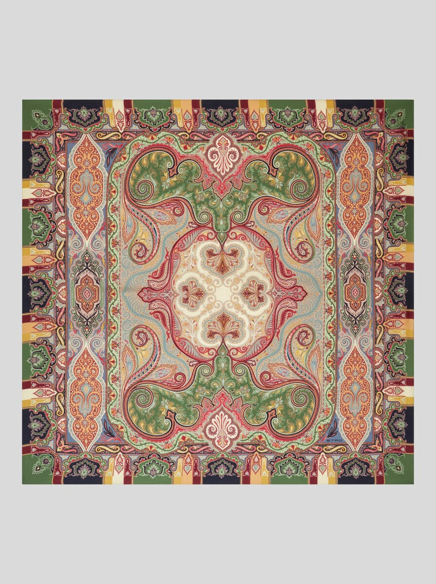 WOOL AND SILK SHAWL WITH PRINT | Etro (Global)